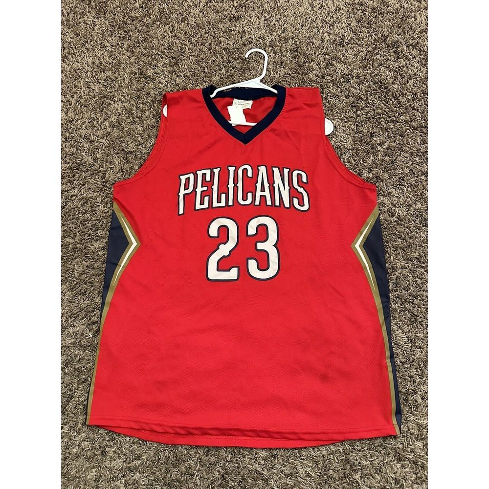 Match Up Anthony Davis New Orleans Pelicans  Basketball Jersey Red Size XL